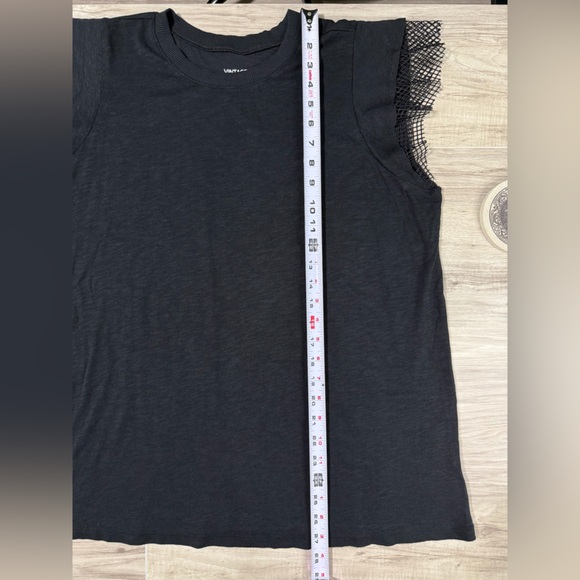 Torrid Black Top with Mesh Sleeves - Picture 7 of 9